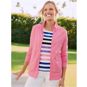 T by TALBOTS | COZY CRUSH JACKET SOLID HOT PINK